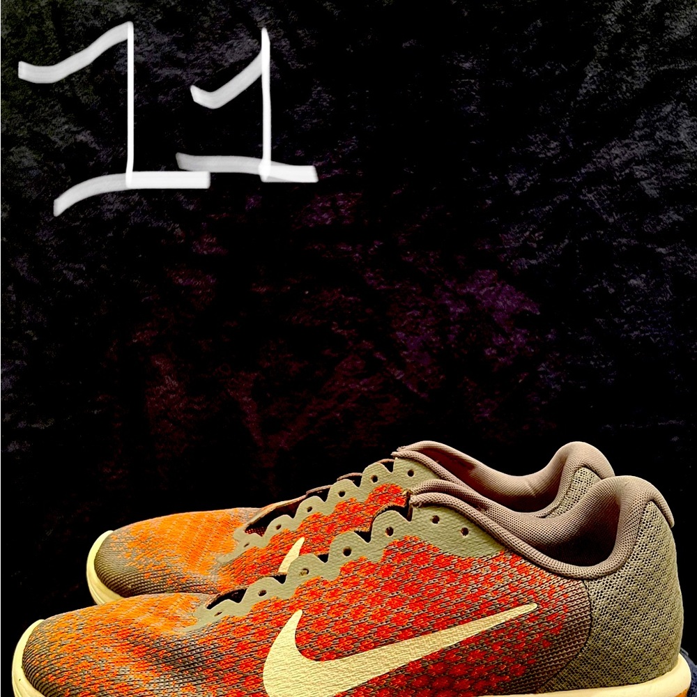 Nike men’s 11 1/2 orange gray